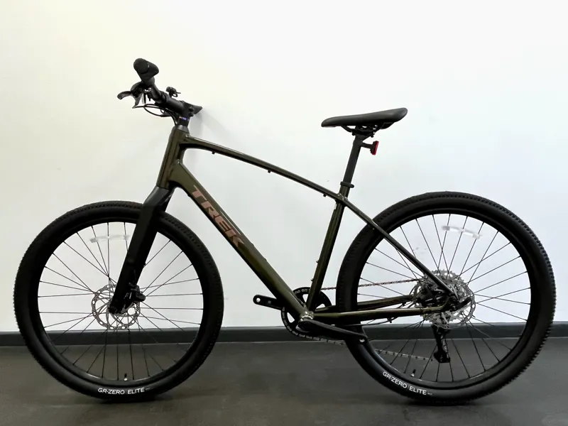EX-DISPLAY Trek Dual Sport 3 Gen 5 Hybrid Bike Large 2023 in Black Olive-1